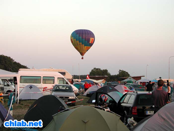 Balloons ber Camp Start-Kyvalka
