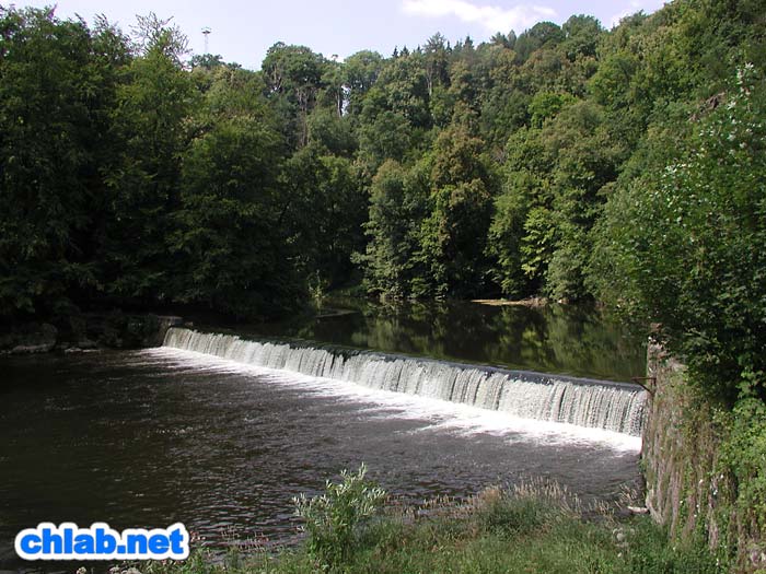 Wehr an der Burg Kriebstein
