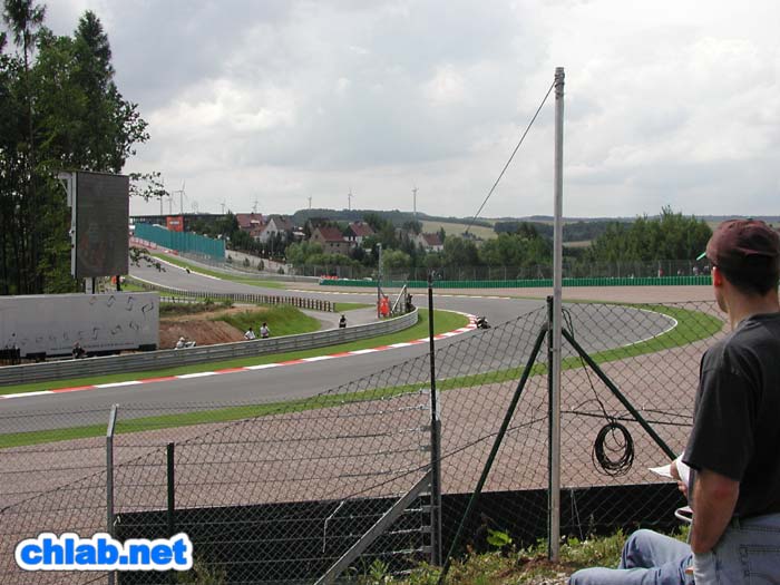 Blick auf Sachsenkurve
