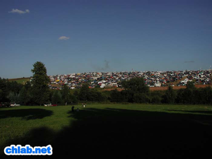 Blick auf den Campingplatz Ankerberg