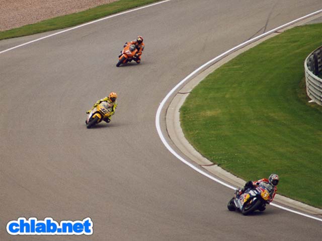 Garry McCoy (vorn), Valentino Rossi, Jurgen vd. Goorbergh
