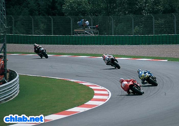 Blick auf Sachsenkurve, Training MotoGP
